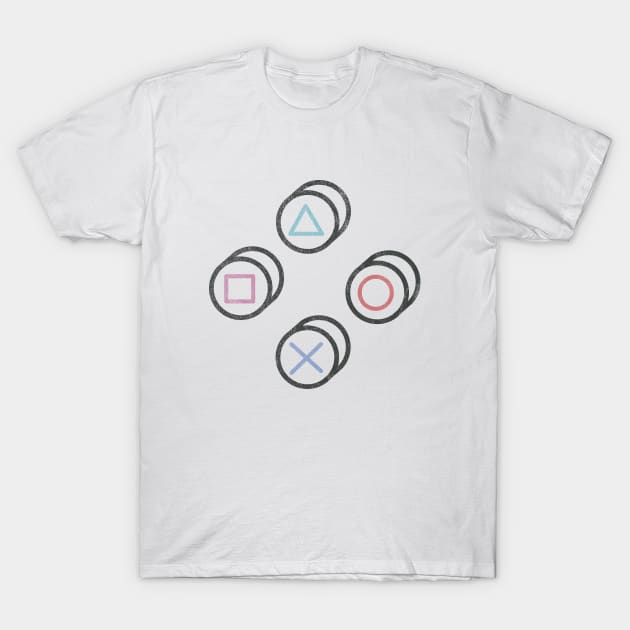 Gamer Controller Buttons T-Shirt by bFred